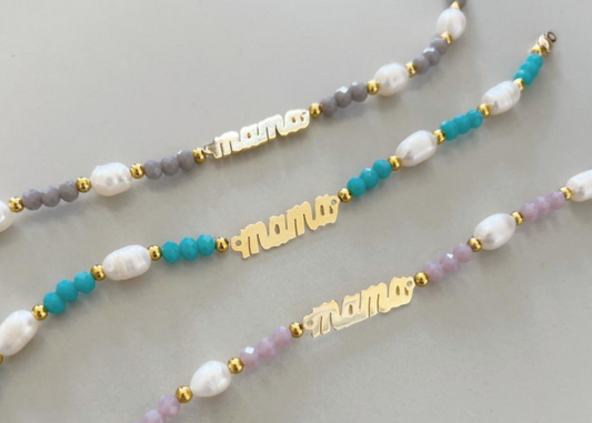 Beaded “mama” bracelet