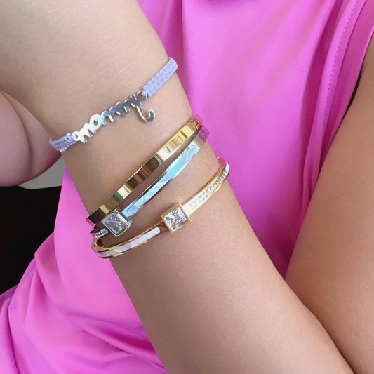 "Mommy" Handwriting Engraving Bracelet