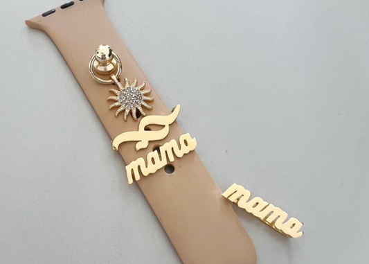 "Mama" Gold Plated Smartwatch Band