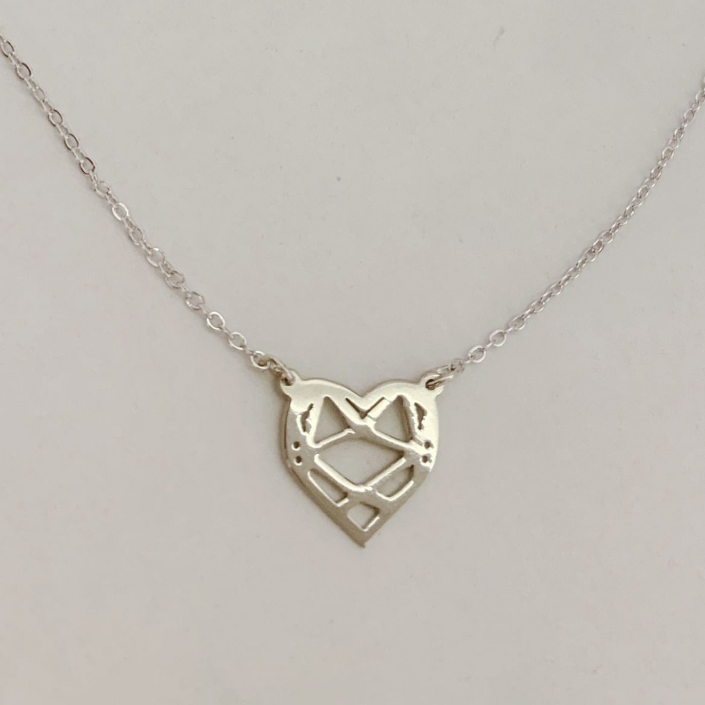 Origami Heart Necklace
