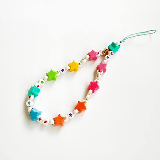 Star Charms Multicolored Phone Strap