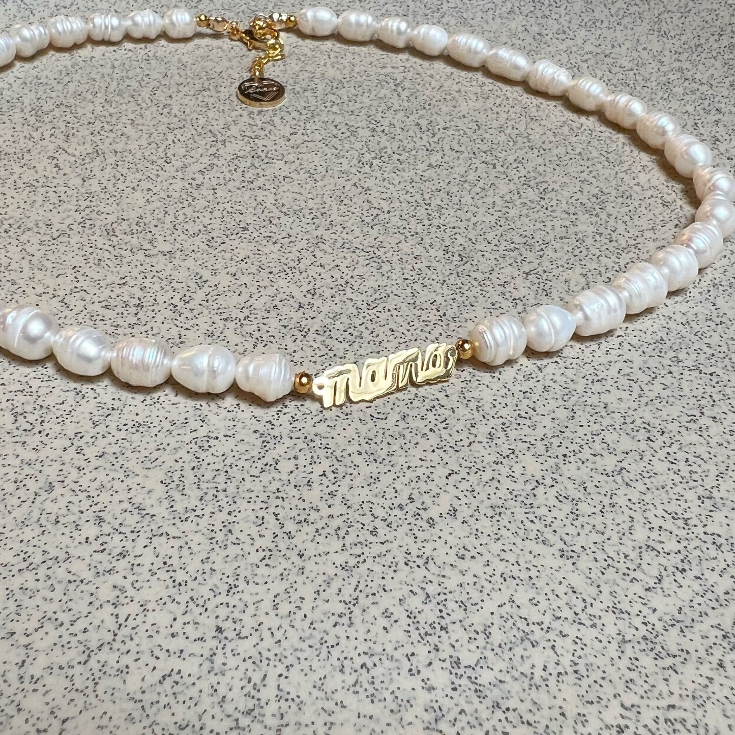 “Mama” Pearl Necklace